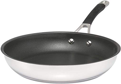 Circulon 78015 Momentum Stainless Steel Nonstick Frying Pan/Fry Pan/Stainless Steel Skillet - 11.5 Inch, Silver