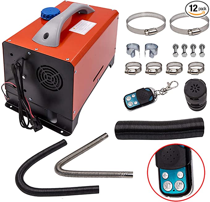 maXpeedingrods All-in-One 12V 8KW Diesel Air Heater 1 Hole For Boat Truck Bus Pickup Motorhomes