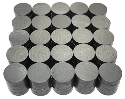 X-bet MAGNET ™ - Ceramic Industrial Magnets - 18 mm Round Disc - Ferrite Magnets Bulk for Crafts, Science & hobbies - 100pcs / box!