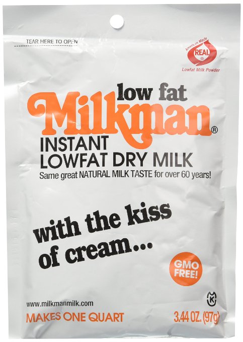 Milkman Low Fat Instant Dry Powdered Milk - 12 Quarts (41.28 Oz)