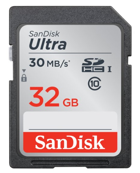 SanDisk Ultra 32GB SDHC Class 10/UHS-1 Flash Memory Card Speed Up To 30MB/s- SDSDU-032G-U46 (Label May Change) [Old Version]