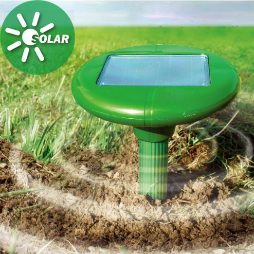 Vensmile Solar Powered Mole Repeller Repel Mole Voles Gopher Mice and Rats