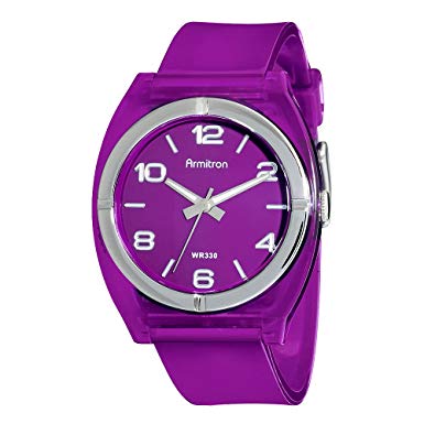 Armitron Sport Women's 256407PRPR Purple Translucent Analog Watch