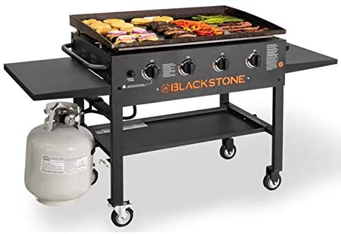 Blackstone 4-Burner 36" Griddle Cooking Station with Side Shelves