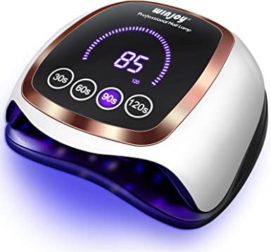 UV LED Nail Lamp,Fast UV Light for Nails Gel Polish, Professional Curing Lamp with 42 Lamp Beads 4 Timer Setting Auto Sensor and LCD Touch Screen, LED Gel Nail Dryer for Home Salon Use