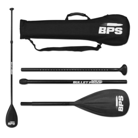 3 PIECE Adjustable Alloy SUP Paddle by BPS with FREE Paddle Bag