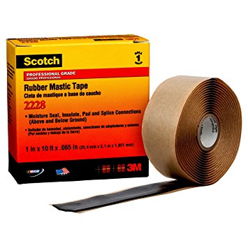 3M 2228 Scotch Moisture Sealing Electrical Tape, 1 in x 10 ft x 0.65 in