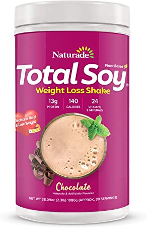 Naturade Total Soy Protein Powder and Meal Replacement Shakes For Weight Loss, Chocolate (30 Servings)