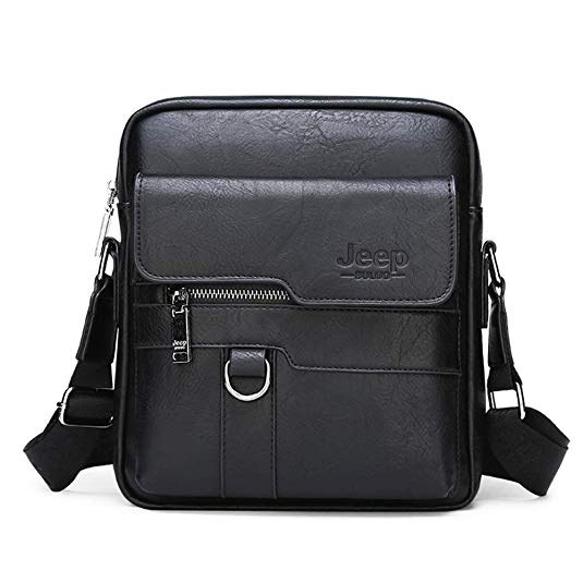 JEEP BULUO Men Messenger Shoulder Bags Daypack Business Casual