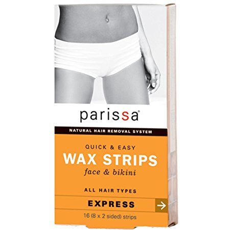 Parissa Wax Strips, Face and Bikini, 16 Count