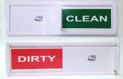 Dish Nanny Magnet-Sign Tells Whether Dishes Are Clean or Dirty(Dishwasher Signs With Color Options)