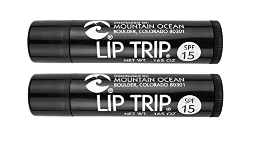 Mountain Ocean - Lip Trip SPF 15 Moisturizing Protection for Lips, Nose and Face (2 pack)