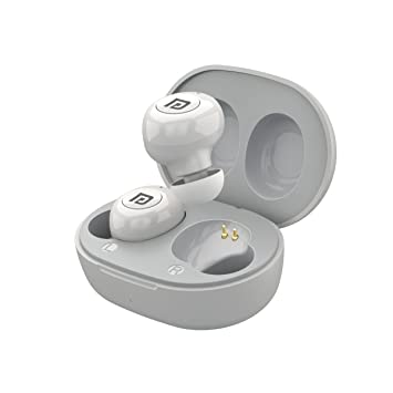 Portronics Harmonics Twins S3 Smart TWS Bluetooth 5.2 Earbuds with 20 Hrs Playtime, 8 MM Drivers, Lightweight Earbuds(White)