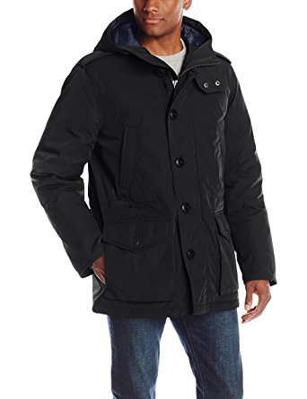 Tommy Hilfiger Men's Poly Twill Full-Length Hooded Parka