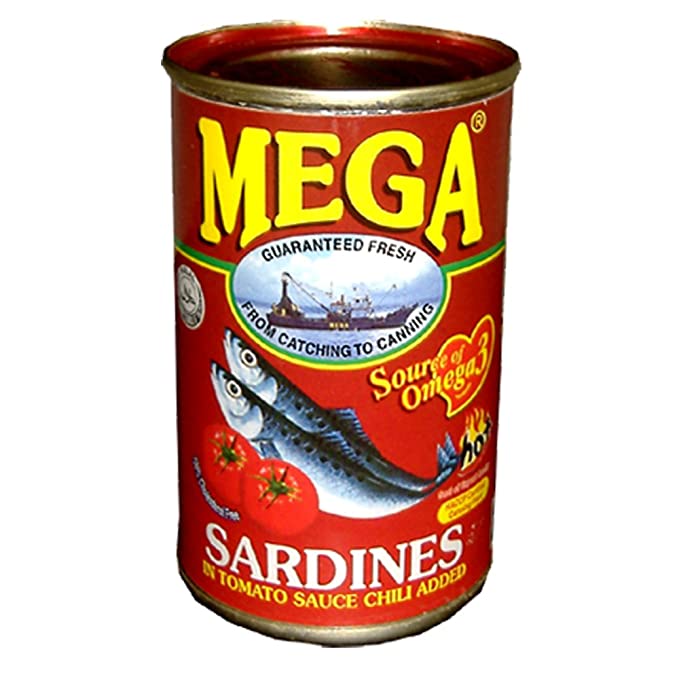 Mega Sardines in Tomato Sauce with Chili 155g, 6 Pack