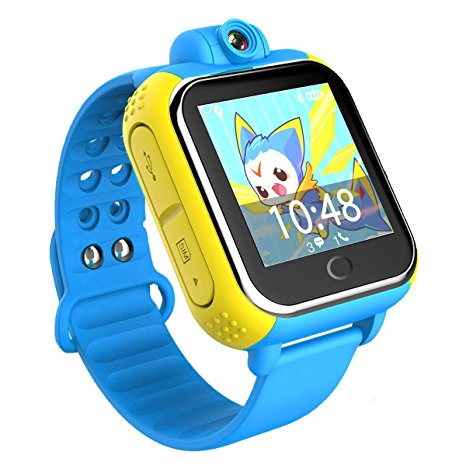 ZIMINGU Kids GPS Tracker SOS V83 3G Smart Watch with 2.0MP Camera Support Android Phone and iPhone(Blue)