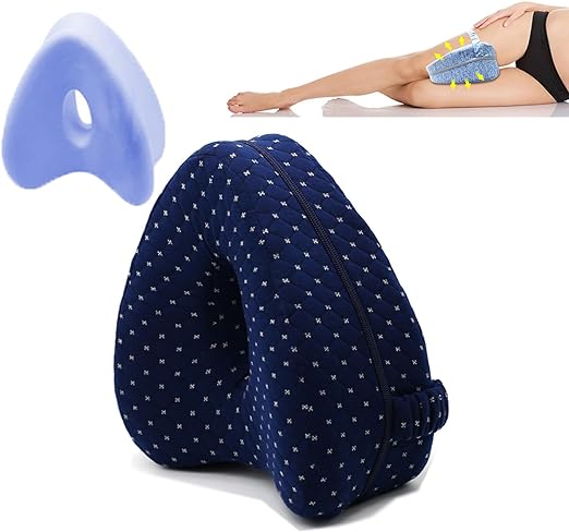 KCRPM SmoothSpine Alignment Pillow - Relieve Hip Pain & Sciatica (1pcs Navy Blue)