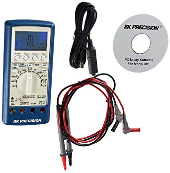 B&K Precision 393 True RMS Handheld Multimeter with USB Interface, 60000 Count