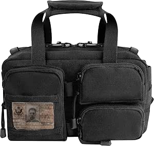 Rothco Canvas Tactical Tool Bag, Black - MOLLE Mechanics Carry Bag