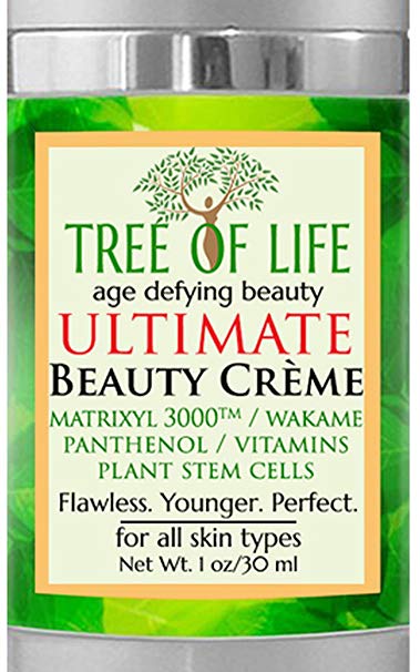 ToLB Ultimate Anti Aging Cream - Plant Stem Cells, Matrixyl, Astaxanthin, Vitamins C & E, Panthenol, Wakame Bioferment - Anti Wrinkle Anti Aging Crème 1 ounce