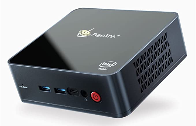 Mini PC Beelink GK55 Intel Gemini Lake Processor J4125(up to 2.7GHz) Windows 10 Pro,8G LPDDR4/128G SSD High Performance Business Mini Computer,4K UHD,2.4G/5G Dual WiFi,BT4.0,Dual HDMI Ports,Dual Gigabit Ethernet