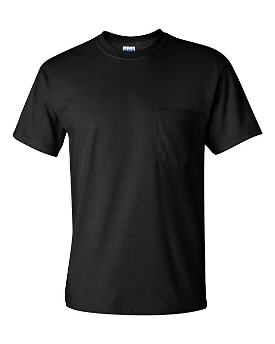 "Gildan Mens 6.1 oz. Ultra Cotton Short Sleeve Pocket T-Shirt G230 -Navy XL"
