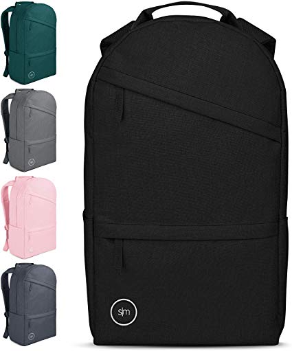 Simple Modern Legacy Backpack with Laptop Sleeve - 25L Travel Bag for Men & Women College Work School - Legacy: Midnight Black