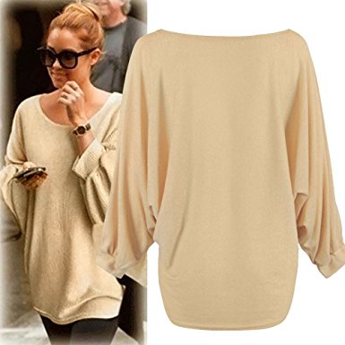 Women Oversized Batwing Knitted Pullover ❤Luca ❤ Loose Sweater