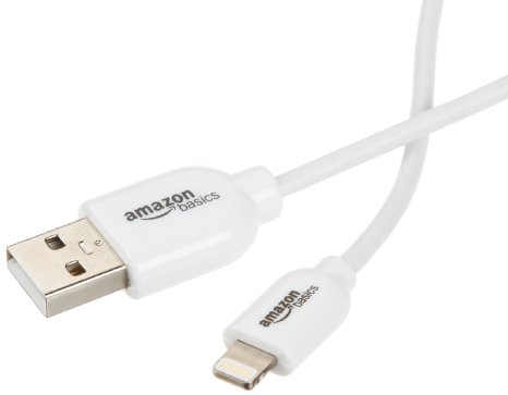 AmazonBasics Apple Certified Lightning to USB Cable - 6 Feet (1.8 Meters) - White