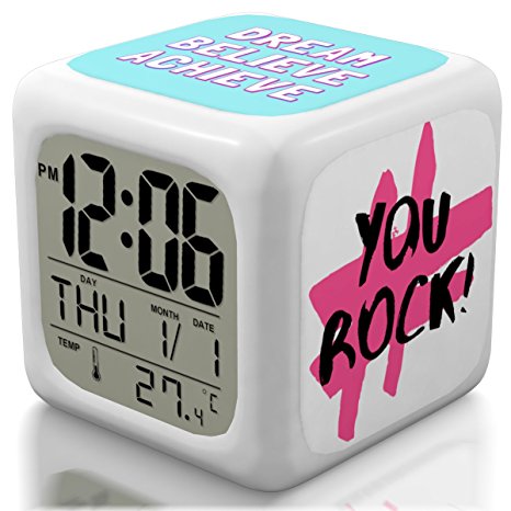 New 2018 Model Alarm Clock - Upgraded Digital Display Model for Kids, Teens & Adults - Today Get 100% - Clocks for Home and Travel, Work for Heavy Sleepers - Limited Edition