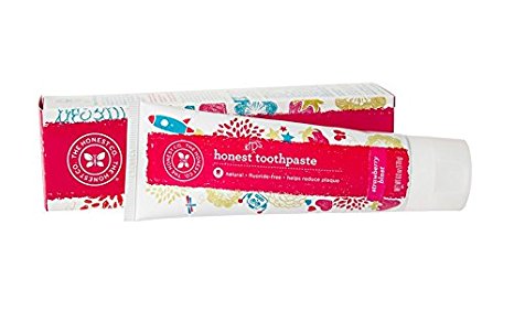 The Honest Company - Natural, Fluoride-Free Kids Toothpaste - Strawberry Blast, 6 oz
