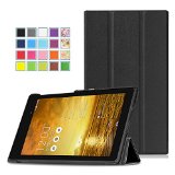 MoKo ASUS Memo Pad 7 ME572C Case - Ultra Slim Lightweight Smart-shell Stand Cover Case With Auto Wake  Sleep for ASUS Memo Pad 7 ME572C 7 Inch 2015 Tablet BLACK