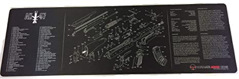 Ultimate Arms Gear Gunsmith/Armorer's Cleaning Work Tool Bench Gun Mat For The Kalashnikov AK47 AK-47 AK 47 7.62x39mm Rifle