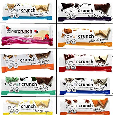 Power Crunch Protein Energy Bar Orignal, Variety Pack, 1.4-Ounce Bar (Pack of 12)