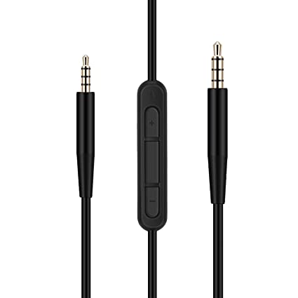 Replacement Cable for Bose On-Ear 2/OE2/OE2i/QC25/QC35/Soundlink/SoundTrue Headphones,LANMU Headphone Replacement Audio Cable with Mic & Remote Only Compatible with iPhone (with Mic)