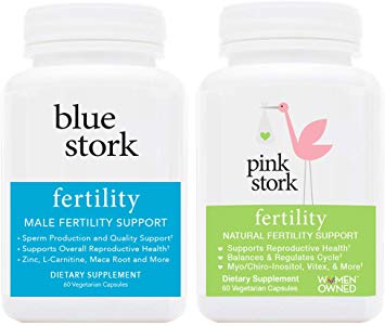 Pink Stork - Blue Stork Fertility Supplement Bundle for Her and Him
