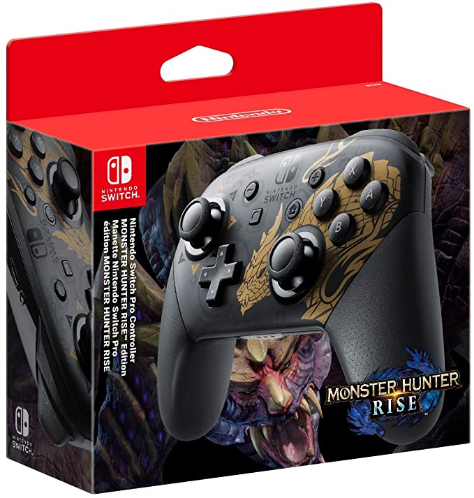 Switch Pro Controller (Monster Hunter Rise Edition) (Nintendo Switch)