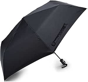 Samsonite Compact Auto Open/Close Umbrella, Black, One Size, Black, One Size, Compact Auto Open/Close Umbrella