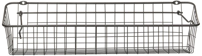 Spectrum Diversified Pegboard & Wall Mount Basket, 16" x 4" x 4", Industrial Gray