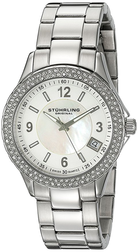 Stuhrling Original Women's 887.01 Vogue Iris Analog Display Swiss Quartz Silver Watch
