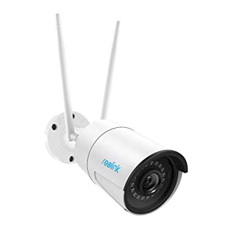 Reolink 4MP 1440P Wireless Outdoor Security Camera, 2.4/5Ghz Dual-Band WiFi Home IP Camera with Night Vision, Motion Detection and Waterproof, RLC-410W Not Comes with SD Card