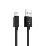 Apple MFi Certified RAVPower 10ft3m Lightning Cable 8 pins USB Charger Cord with Metal Connector for iPhone 5C 6S Plus iPad Air Mini 2 3 4 Black