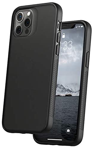 Caudabe Synthesis iPhone 12/12 Pro case [Slim], [Rugged], [Protective] (Stealth Black)