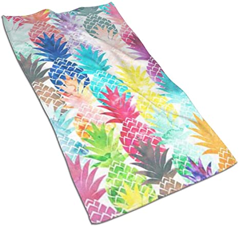 Hawaiian Tropical Pineapple Kitchen Towels ¨C 17.5X27.5in Microfiber Terry Dish Towels for Drying Dishes and Blotting Spills ¨CDish Towels for Your Kitchen Decor