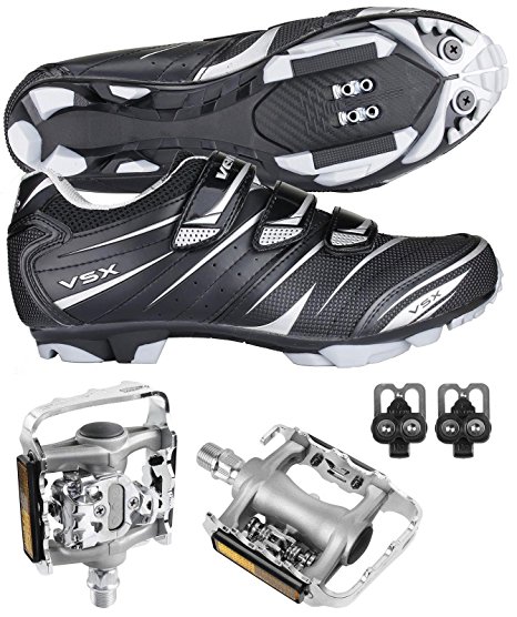 Venzo Mountain Bike Bicycle Cycling Shimano SPD Shoes   Multi-Use Pedals