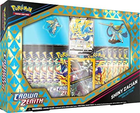 Pokémon Crown Zenith Shiny Zacian Premium Figure Collection