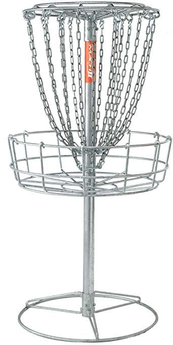 DGA Mach 2 Disc Golf Basket – Portable Heavy-Duty Outdoor Galvanized Steel Disc Golf Target