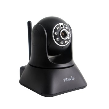 TENVIS TZ200 HD Wireless IP Network Security Camera,Remote Video Monitoring,Screen Capture,Store Video,Pan & Tilt,Plug & Play,with Two-Way Audio,Night Vision,Motion Detection(Black)