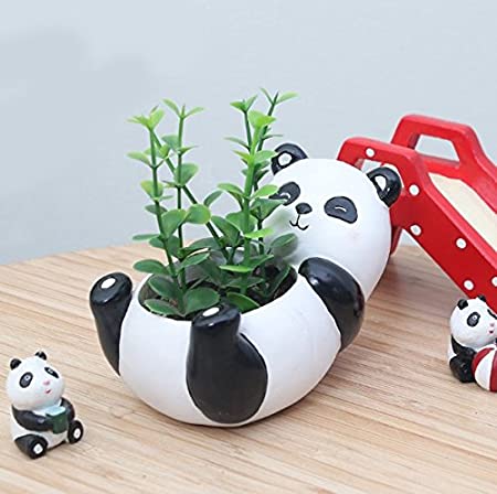 Binoster Plant Pots, Cute Animal Shaped Cartoon Succulent Vase Flower Pots,Container,Home Decoration Planter Pots,Desk Mini Ornament (Panda)