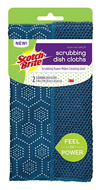 Scotch-Brite Reusable Dishcloth, Navy, 2 Count